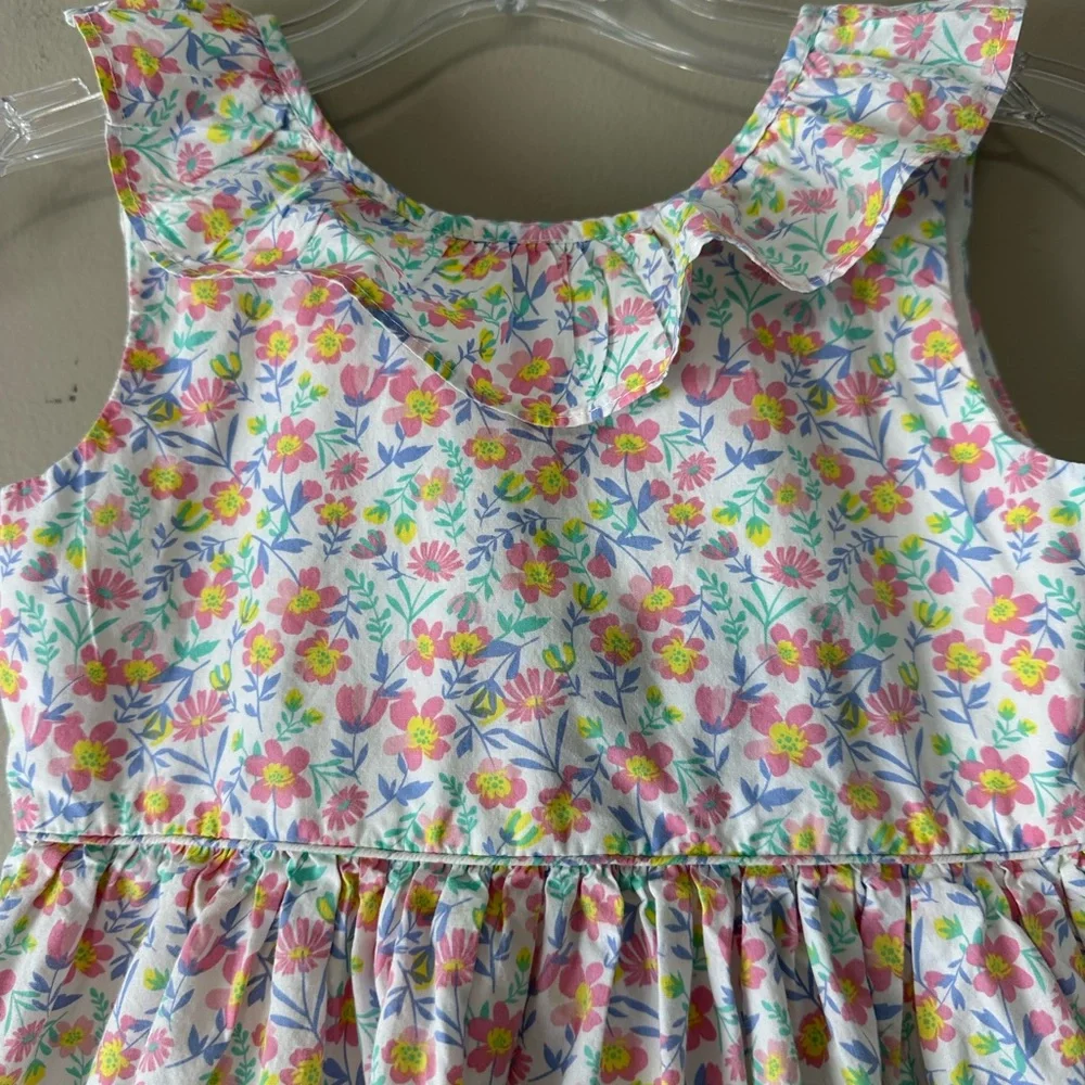 Tommy Bahama girl size 6 floral line‎ ruffle sleeveless dress with back bow